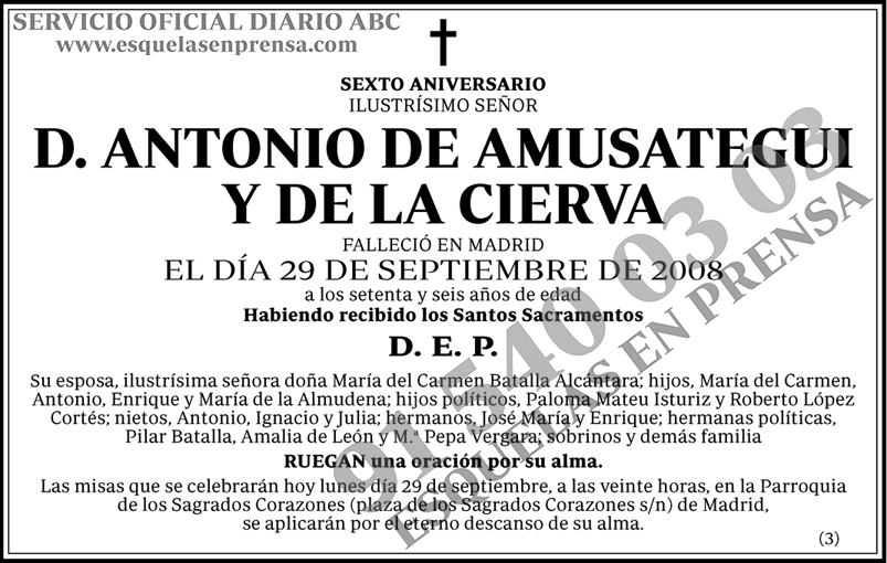 Antonio de Amusategui y de la Cierva